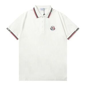 Moncler Logo Men's Polo Shirt in White
